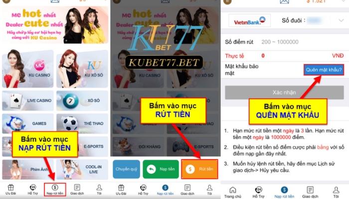 Quên mật khẩu kubet bảo mật